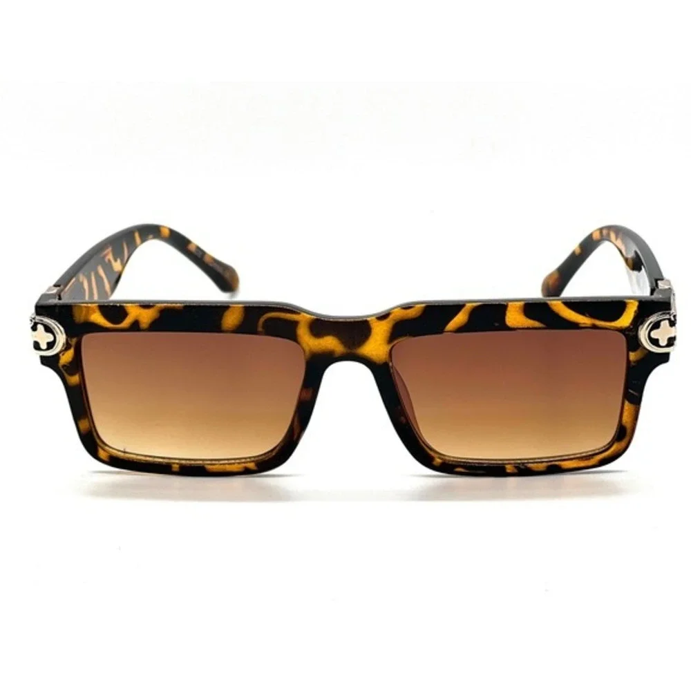 Sunglasses Women Men Sunglasses Tortoise Square Shades Hip Hop Style Small Lens‎